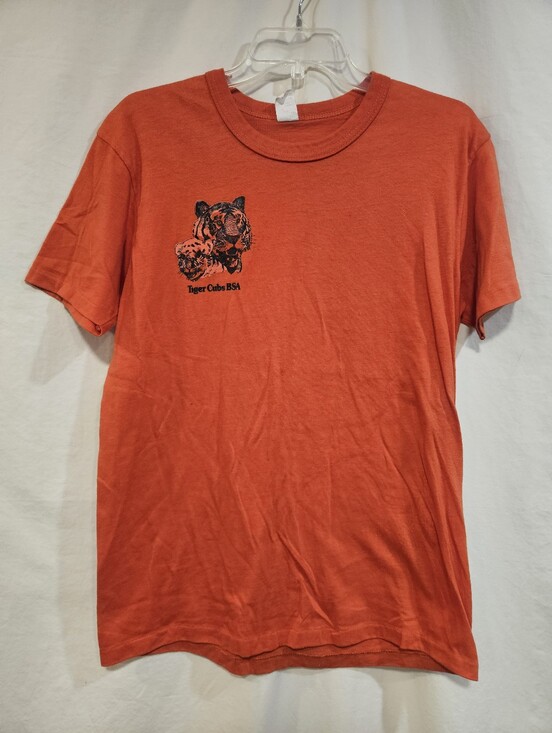 Tops - Orange Tiger Graphic Crewneck T-Shirt